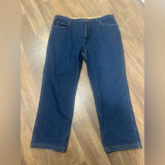 Duluth Trading Co. Men’s straight leg relaxed fit Dark wash jeans size 44x32 - Picture 7 of 7